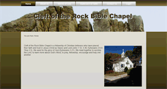 Desktop Screenshot of cleftoftherockbiblechapel.org
